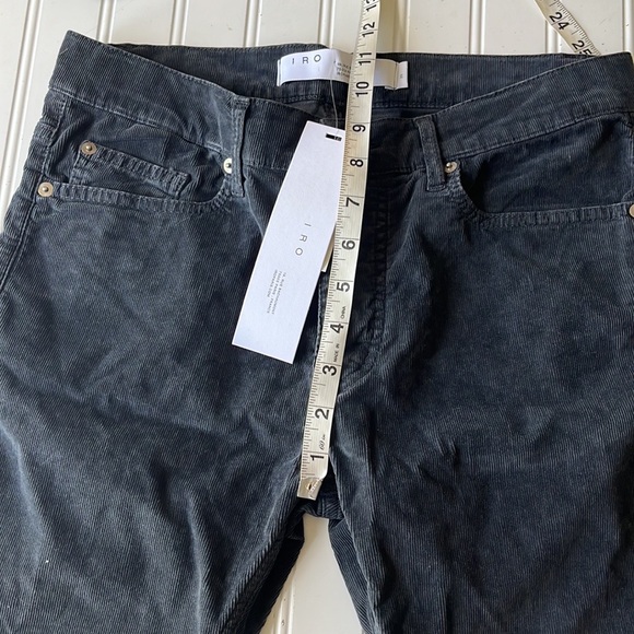 Iro piotre corduroy dark grey pants new with tags - Picture 10 of 15